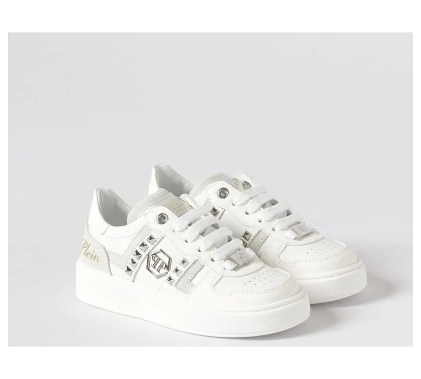 Philipp plein Leather with Studs White (832232)