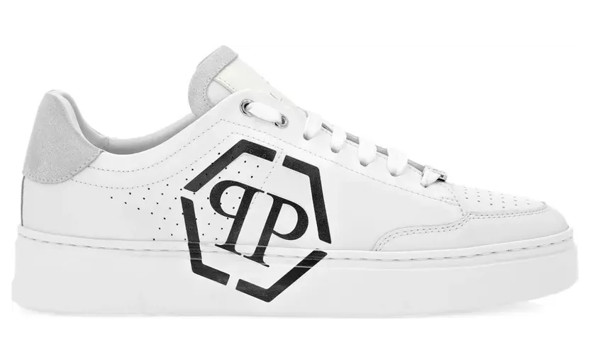 Philipp Plein Leren with logo – White (UAESMSC4062PLE005N)