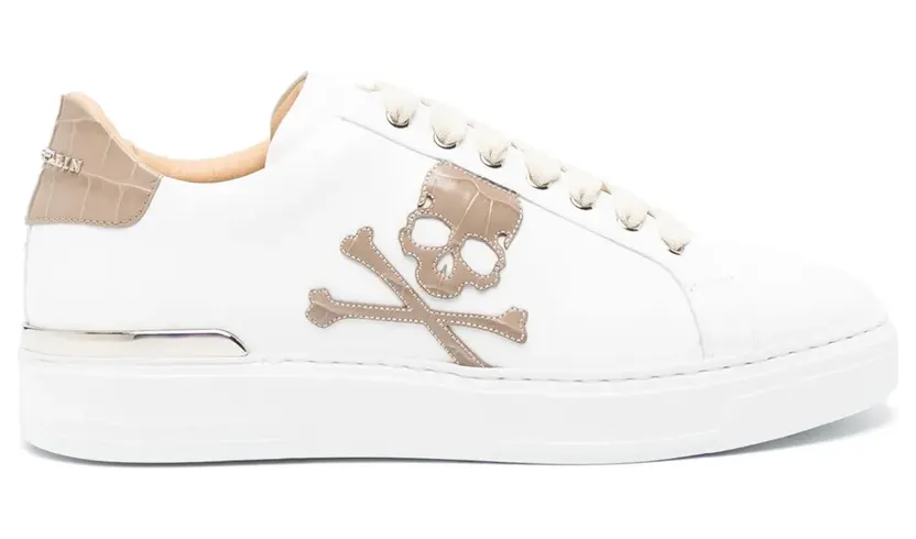 Philipp Plein mit Totenkopf-Patch – White (FACSUSC0501PLE075N)