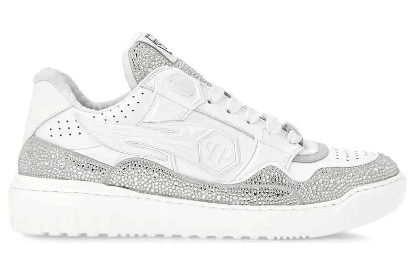 Philipp Plein Moon Walker leren low-top – Black (SAESMSC4015PLE010N)