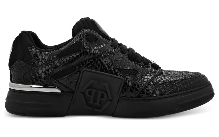 Philipp Plein Phantom $Street Python Low-Top- – Black (FADSUSC0618PLE029P)