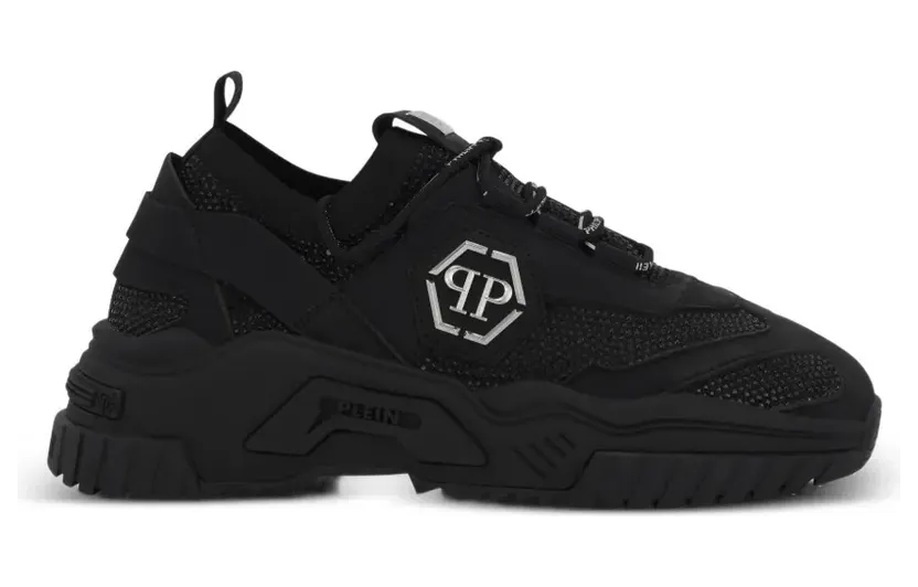 Philipp Plein Predator low-top with stras – Black (PAFSUSC0926PTE003N)