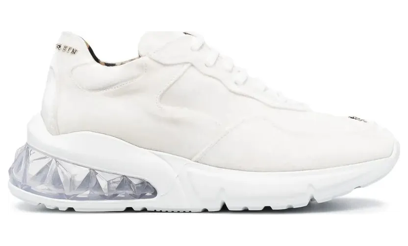Philipp Plein Runner fluwelen – White (PAASWSC1909PTE086N)