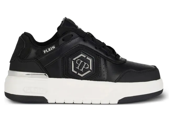 Philipp Plein SK8R Logo-plaque Low-top “Black” (USC0925 PTE003N 02)