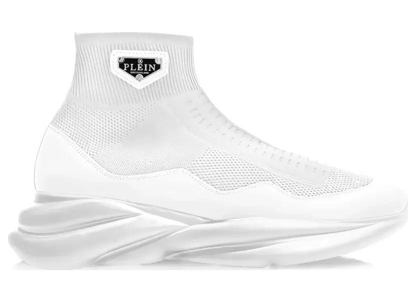 Philipp Plein Skywalker mit Logo-Applikation – White (UABSUSC0643PTE120N)