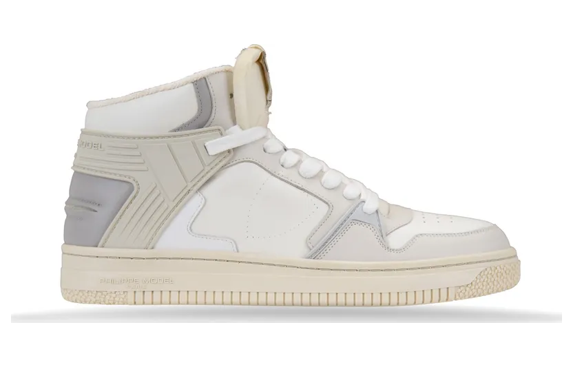 Philippe Model La Grand Mid “White/Grey/Taupe” (LGMU V003)