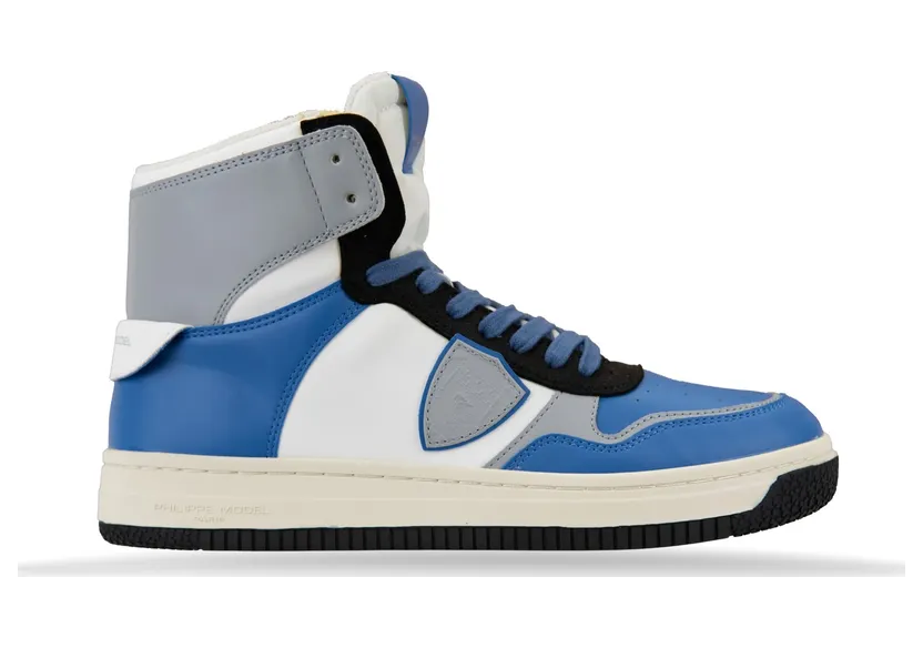 Philippe Model Lyon High “White/Blue/Grey” (LYHU CL10)