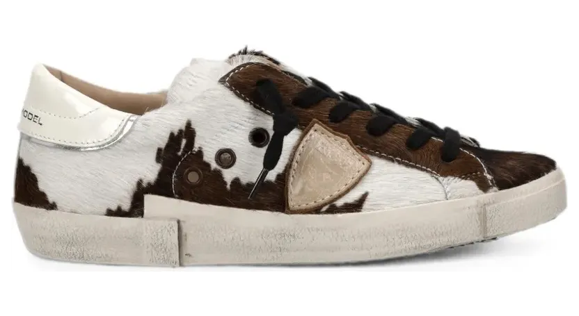 Philippe Model Paris PRSX mit Kuh-Print – Brown (PRLDAV01)