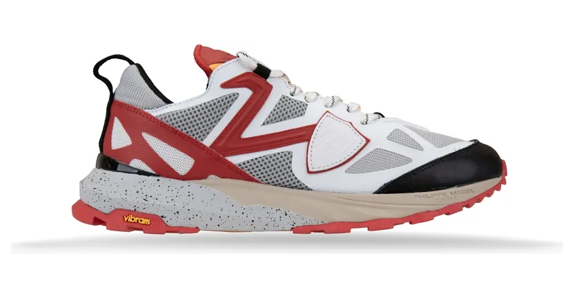Philippe Model Rocx “White/Grey/Red” (RXLU TP10)