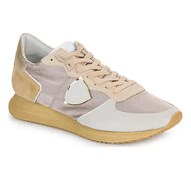 Philippe Model – Stijlvolle lage top in Grey- Brown and White – Women – Shoes – Grey (TZLDWR15)
