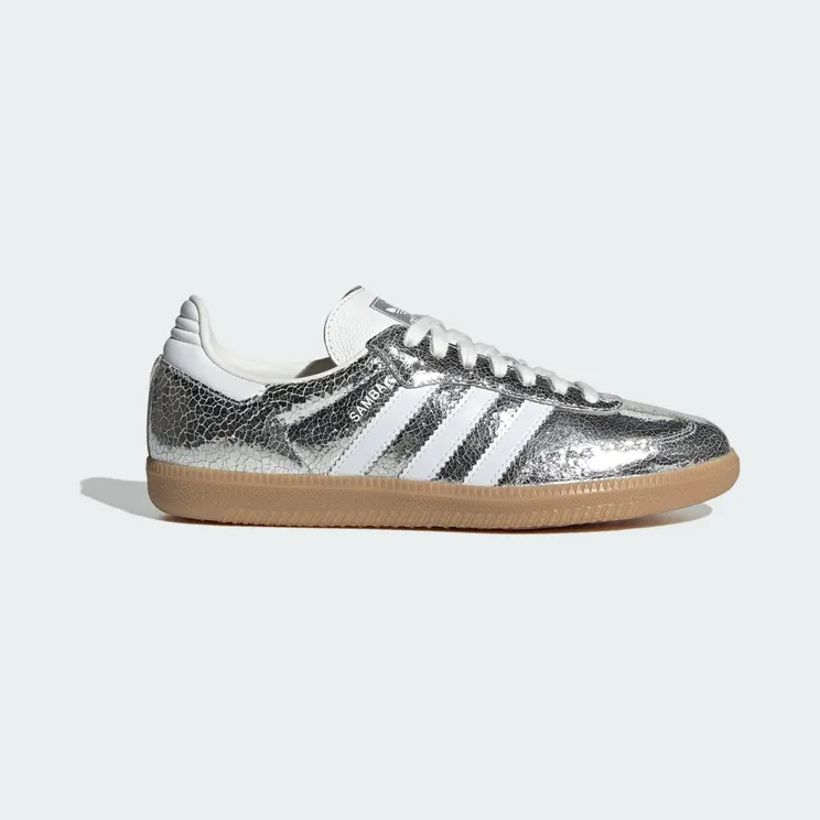 Adidas Samba OG Silver Metallic / Cloud White / Core White (JR0035)