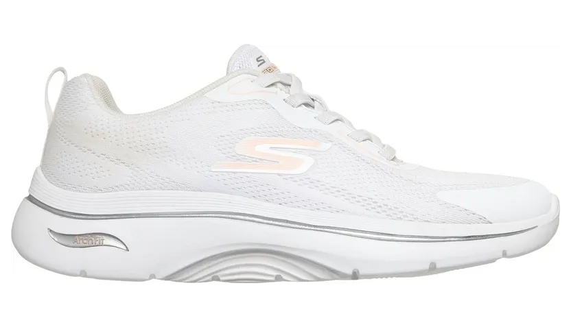 Skechers GO WALK Arch Fit 2.0 – Cassy Sneaker Wit/Koraal