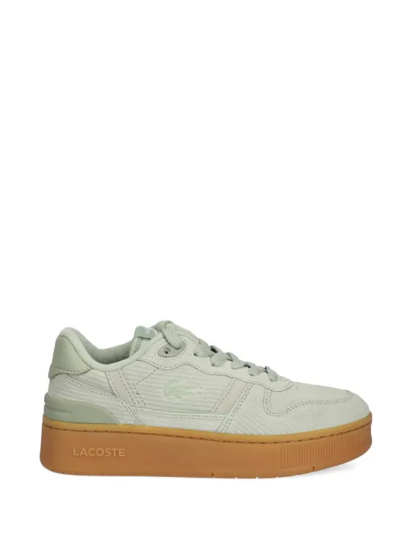Lacoste T-Clip ribfluwelen sneakers met plateauzool – Groen (50SFA0187)