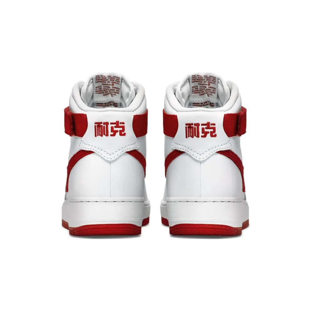 Nike Air Force 1 High Nai Ke Summit White (2015) Summit White/University Red (743546-100)