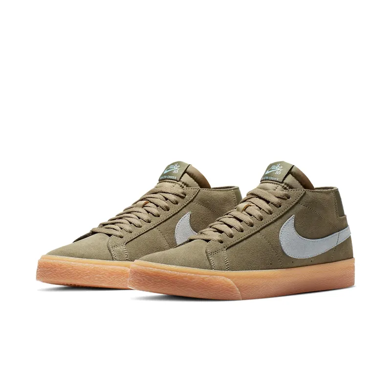 Nike SB Zoom Blazer Chukka Medium Olive Light Armory Blue Medium Olive/Gum Light Brown-Light Armoury Blue (AT9765-201)