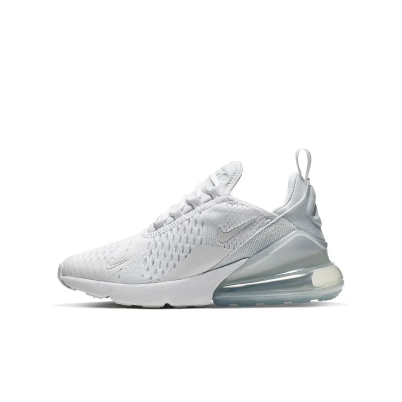 Nike Air Max 270 White Metallic Silver (GS) White/Metallic Silver/White (943345-103)