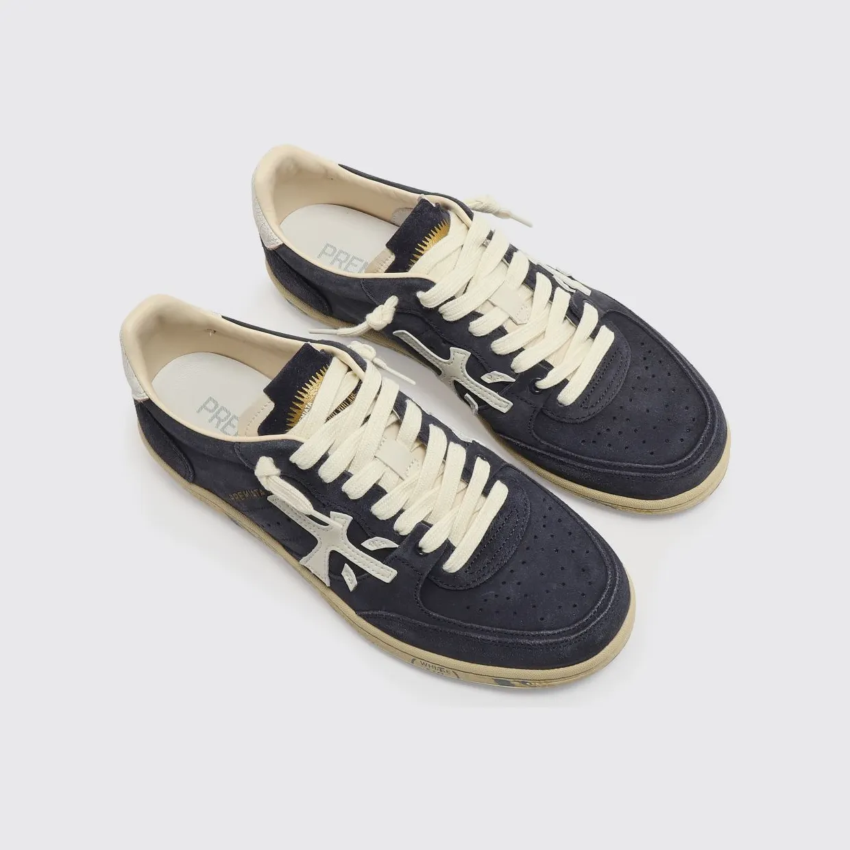 Premiata Clay Leather Sneakers Navy (BSKTCLAY7708)