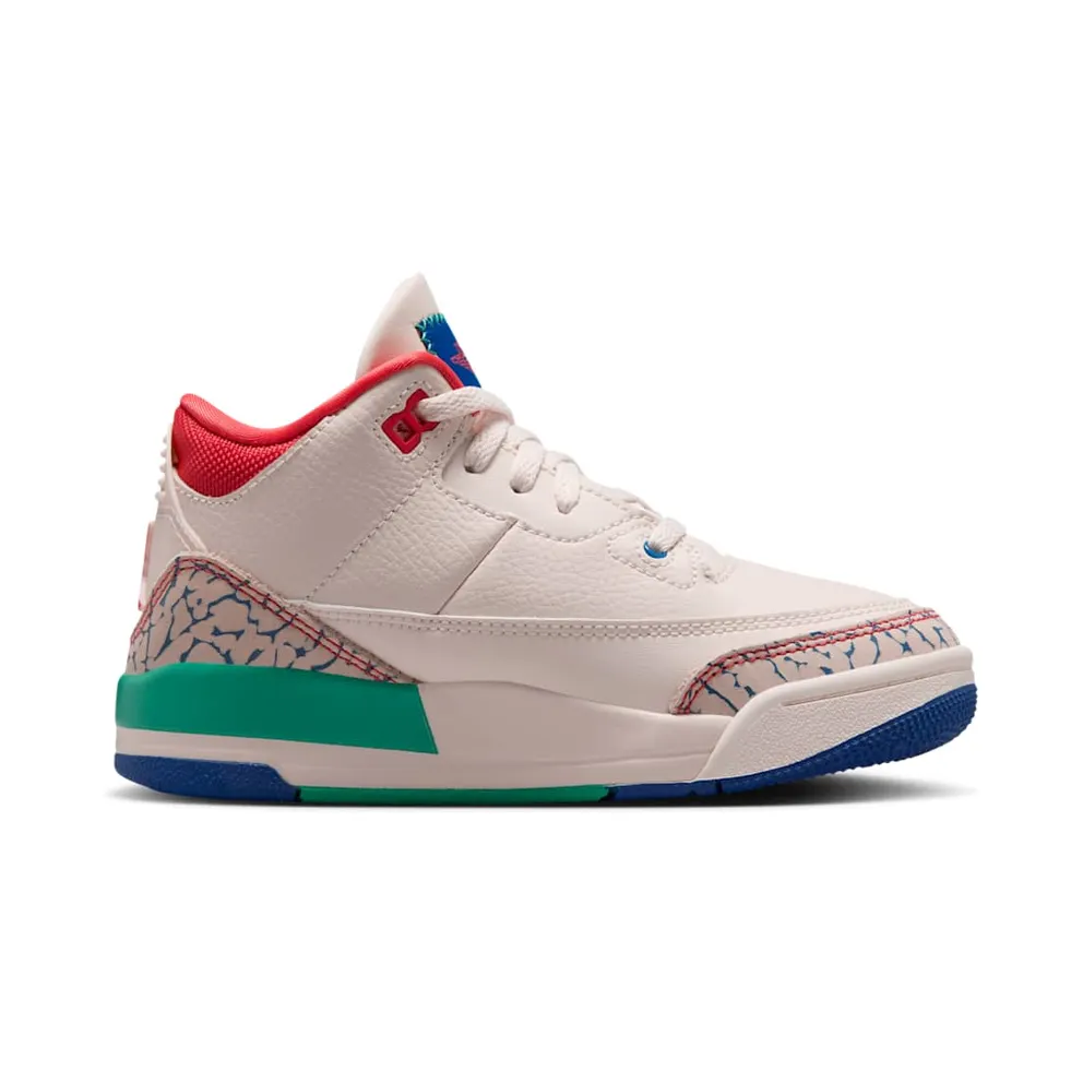 Air Jordan Three Chalk / Track Red / True Blue (IO2074-100)