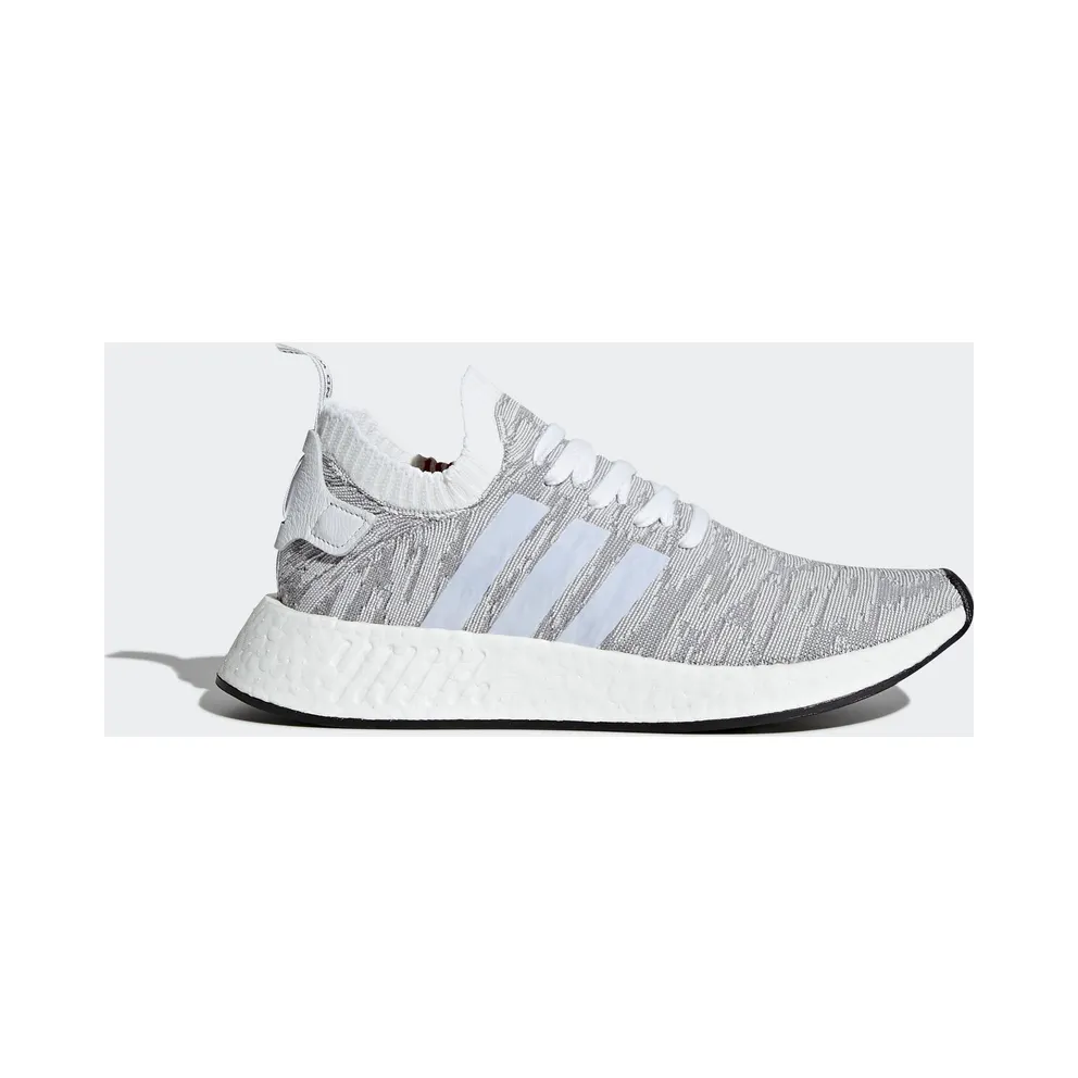 adidas NMD R2 Primeknit White Black (BY9410)