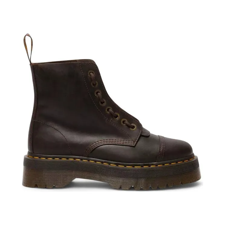 Dr. Martens Sinclair Crazy Horse Leather Platform Lace Up Boot Dark Brown (40910200)