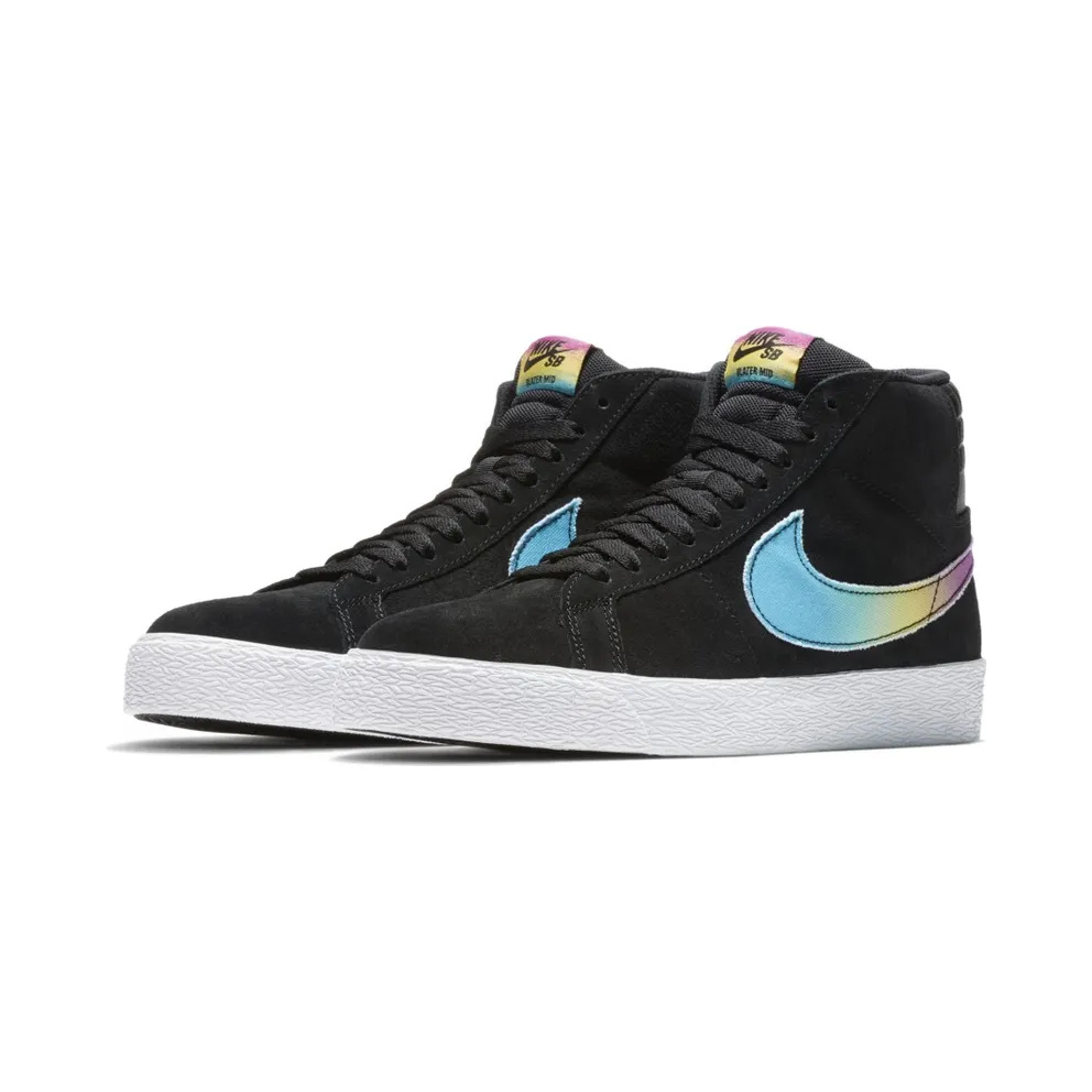 Nike SB Blazer Zoom Mid Lance Mountain 70s Black Black/Multi-Color-White (AH6158-090)