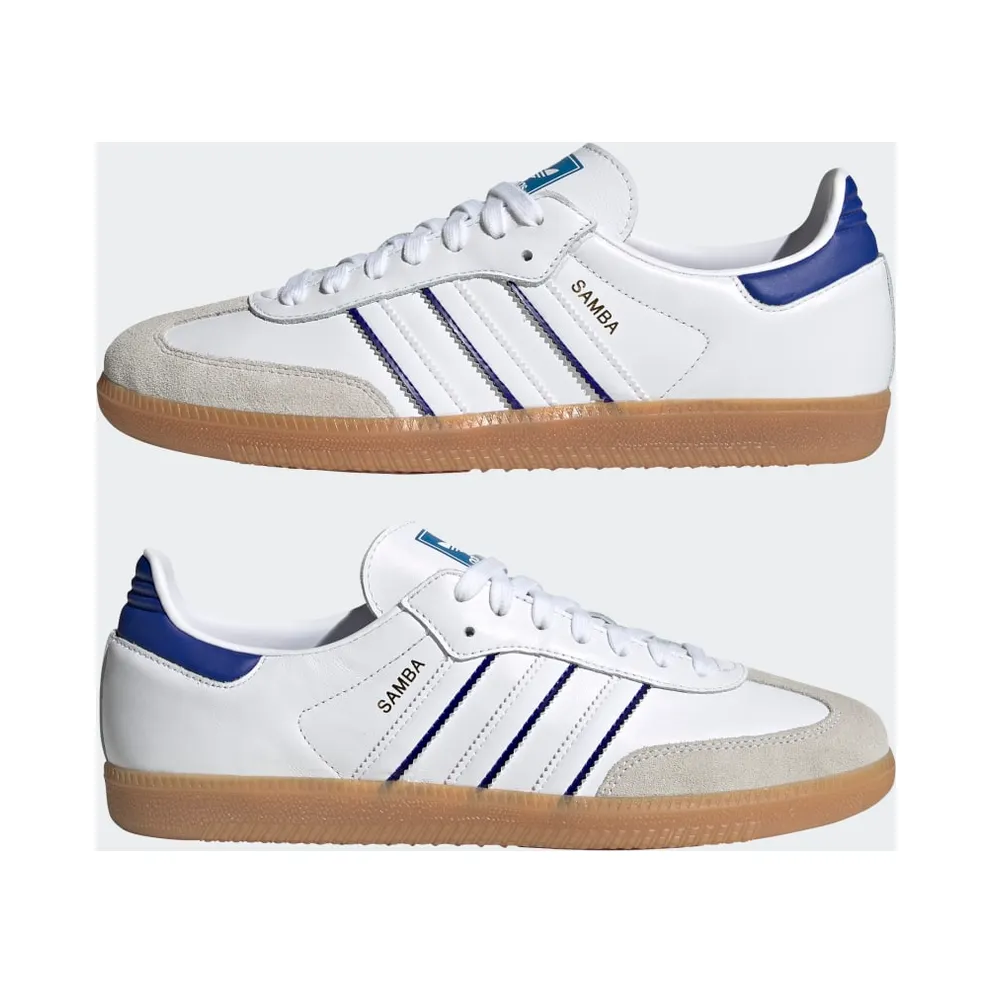 Adidas Samba Cloud White / Lucid Blue / Gum (IG2339)