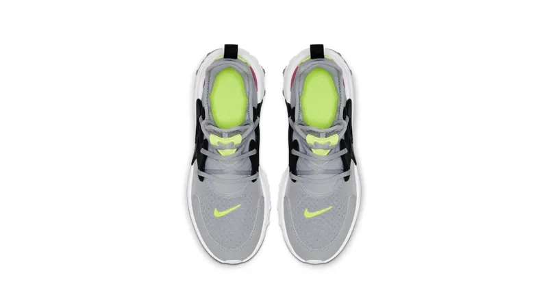 Nike React Presto Wolf Grey Black Rush Pink Volt (GS) Wolf Grey/Black-Rush Pink-Volt (BQ4002-004)
