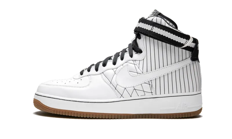 Nike Air Force 1 High Premium “WHITE / WHITE-DARK OBSIDIAN” (332490-111)