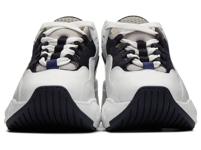 Acne Studios White & Navy Manhattan Sneakers (1EZ173-) (2)
