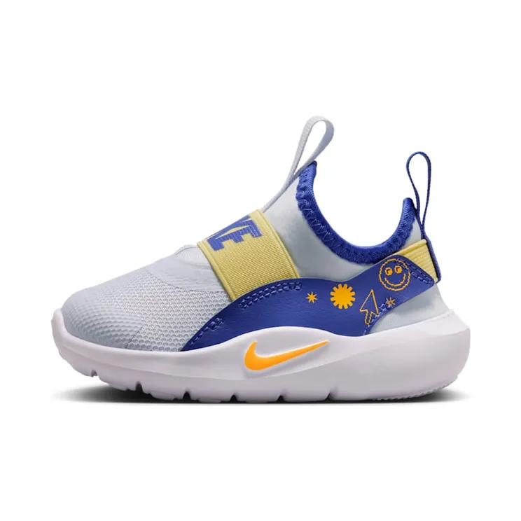 Nike Flex Runner 4 SE “Football Grey / Lapis / Soft Yellow / Laser Orange” (IM1380-001)