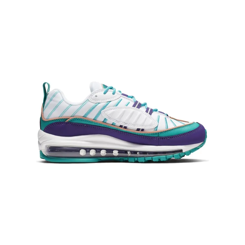 Nike Air Max 98 Hornets (W) Court Purple/Spirit Teal-Light Blue Fury (AH6799-500)