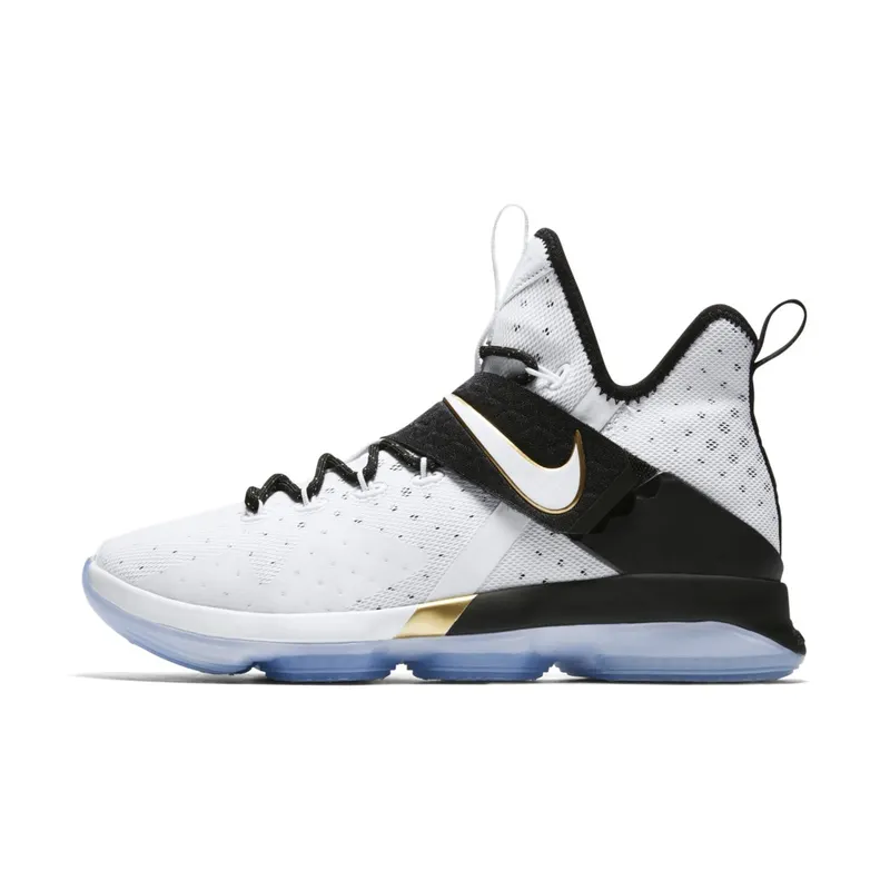 Nike LeBron 14 BHM (2017) Black/White-Metallic Gold (860634-100)