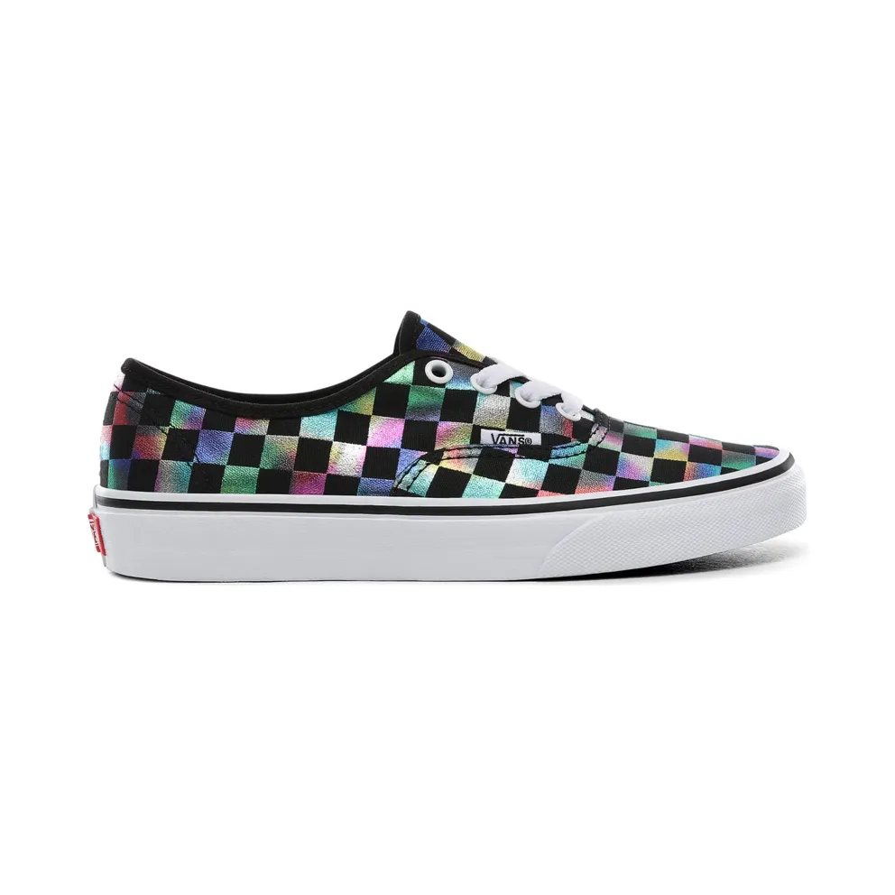 Vans Authentic Iridescent Checkerboard Black/True White (VN0A2Z5ISRY)