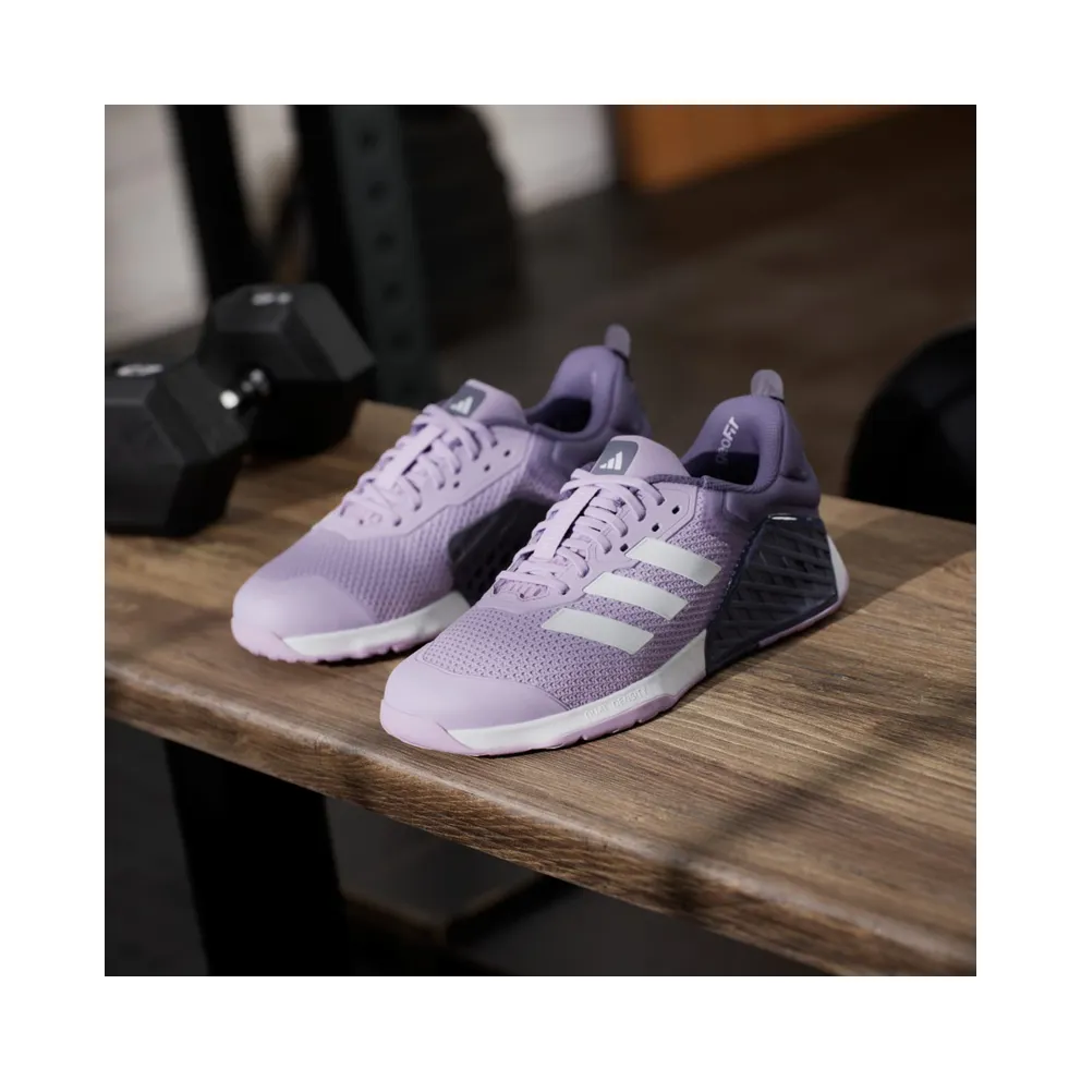 adidas Dropset 3 Training “Powder Plum / Cloud White / Preloved Violet” (JR1752)