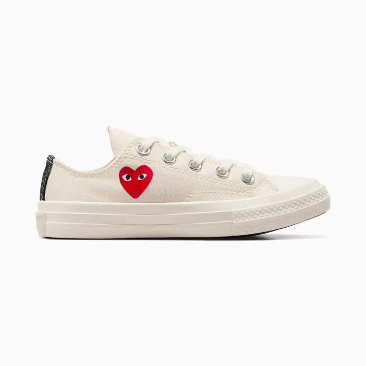 Converse PLAY Comme des Garçons Single Heart Chuck 70 Milk/Red/Black (A08807C)