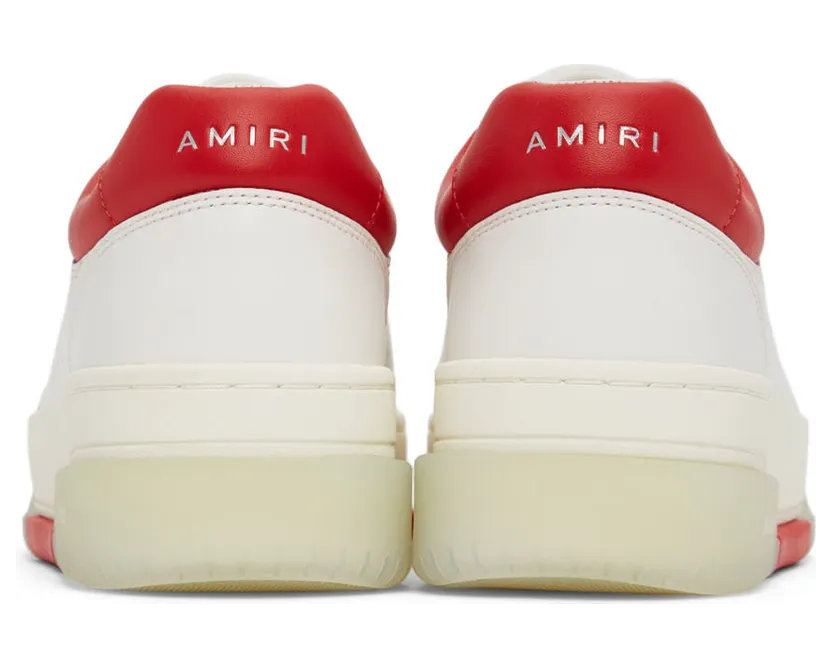 AMIRI White & Red Stadium Low Sneakers (PS22MFS007-124) (4)