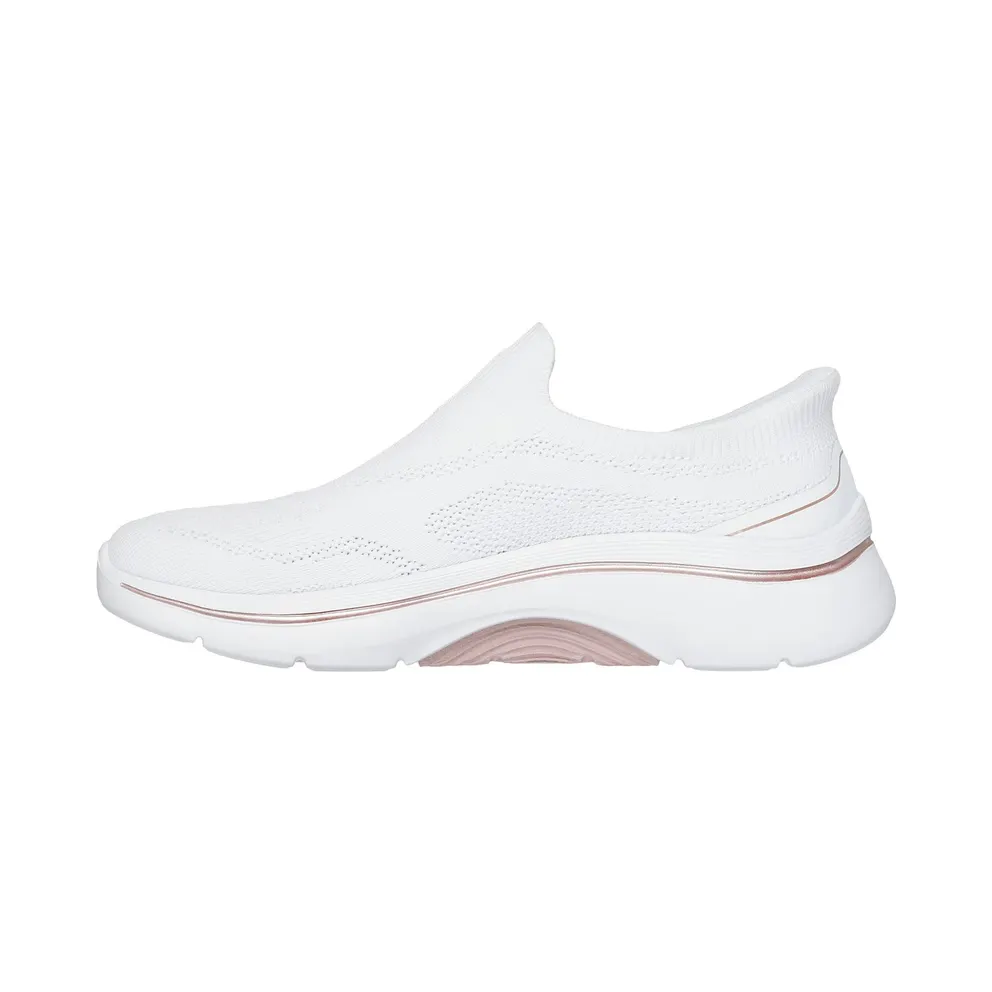 Skechers Slip-Ins: GO Walk Arch Fit 2.0 “Tatum Sneaker White / Roos Gold” (125343WTRG)