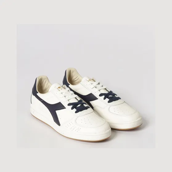 Diadora B. Elite Dominio Grained Leather Sneakers Blue (201182808C0178)