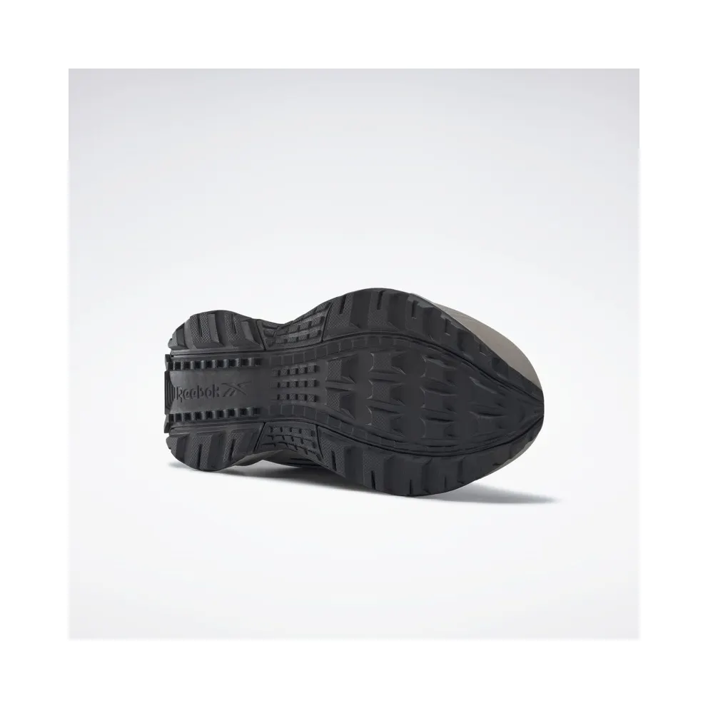 Reebok Ridgerider 6 Leather Shoes Boulder Grey / Core Black / Sulfur Green