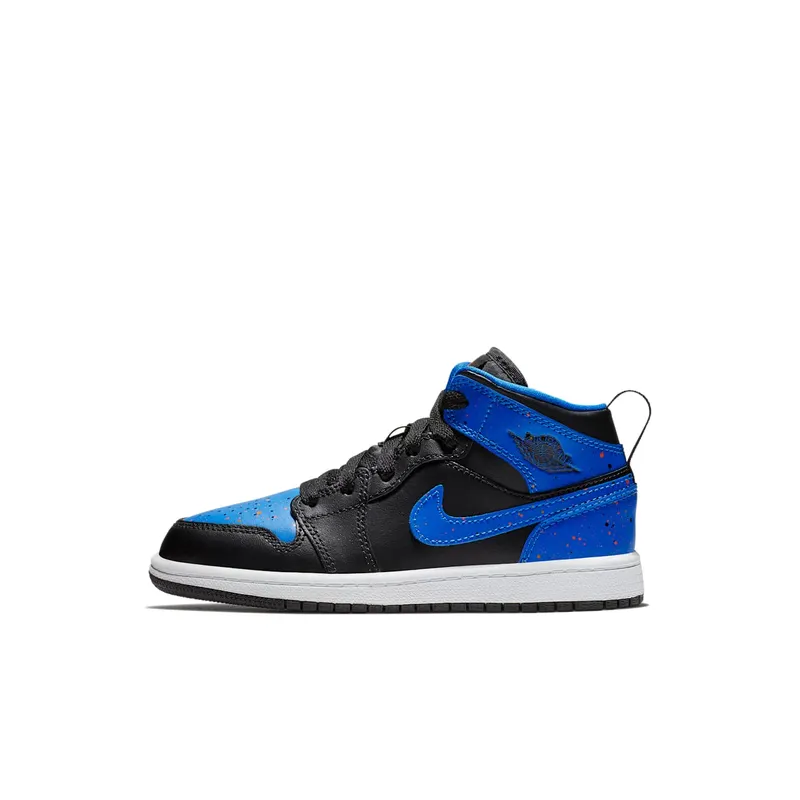 Jordan 1 Mid Royal Paint Splatter (640734-048)