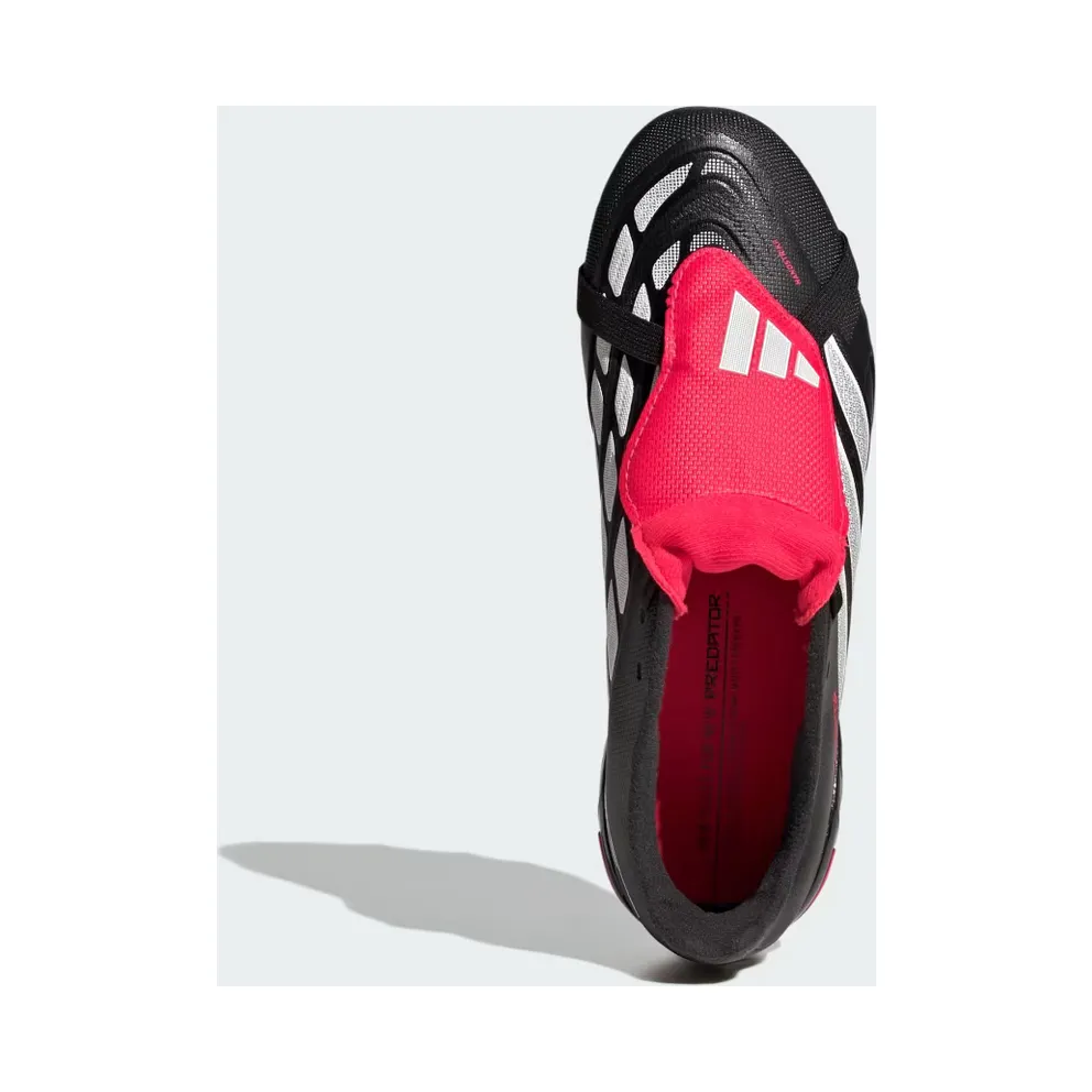 adidas Predator League Fold-over Tongue Artificial Ground Football Boots Kids “Core Black / Cloud White / Lucid Red” (JR7909)