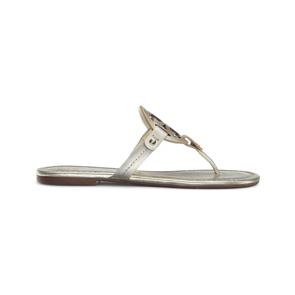 Tory Burch Miller Sandals Metallic Spark Gold (36540-723)
