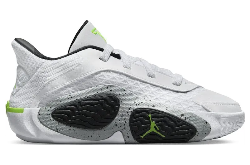 Jordan Tatum 2 White Black Wolf Grey Electric Green (FJ6460-100)