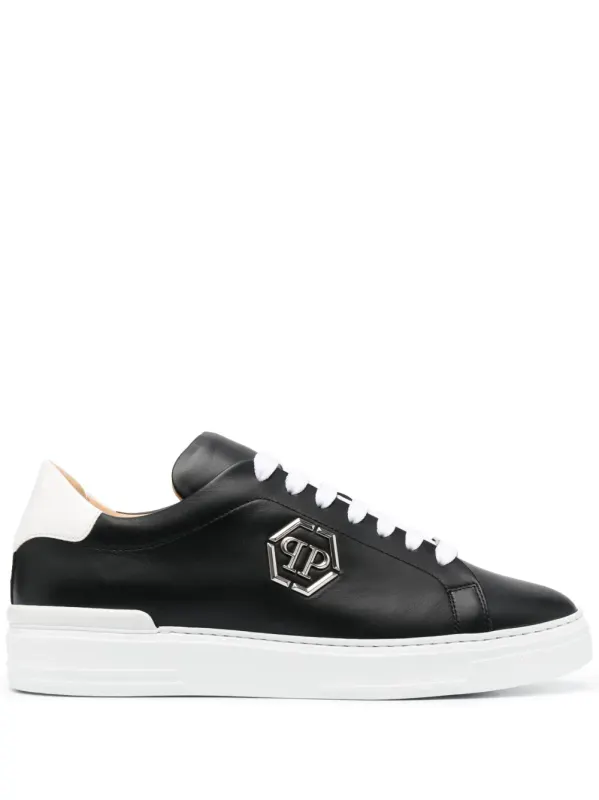 Philipp Plein Sneakers mit Logo-Schild – Schwarz (UACSUSC0507PLE010N)