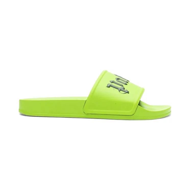 Palm Angels Pool Slides Light Green (PMIC001S22PLA0015055)