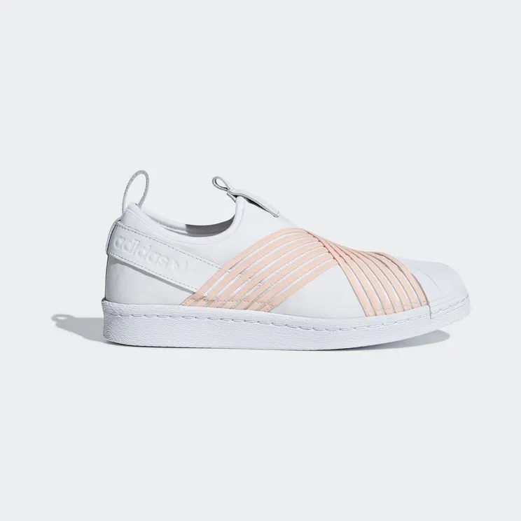 adidas Superstar Slip on White Orange (W)