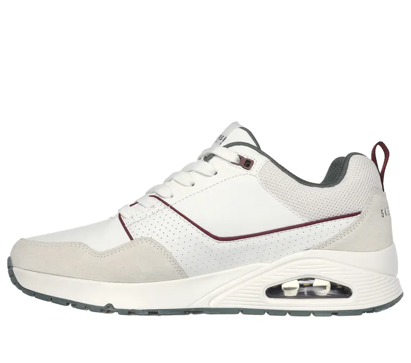 Skechers Uno – Retro One – White / Groente – “White” (183020 WGR)