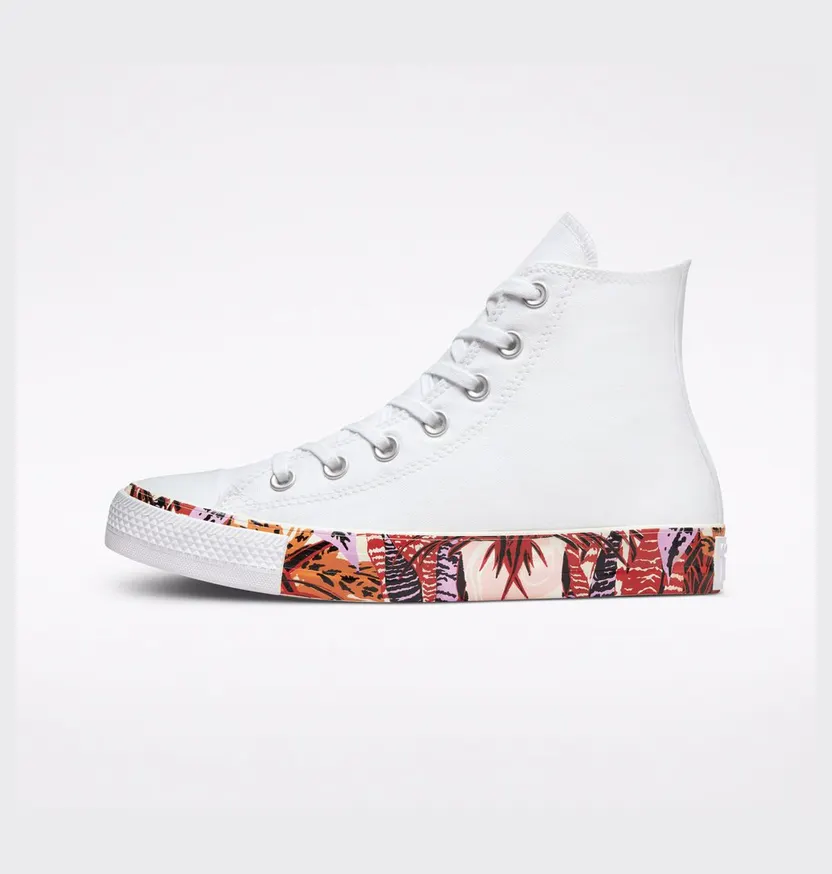 Converse Chuck Taylor All Star Tropical Florals Wit/mantra Orange/zwart (A01179C)