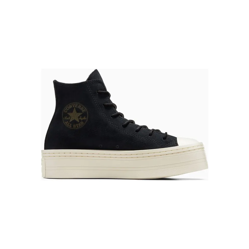 Converse Chuck Taylor All Star Modern Lift Platform Mono Suede Black Black/ White (A05285C)