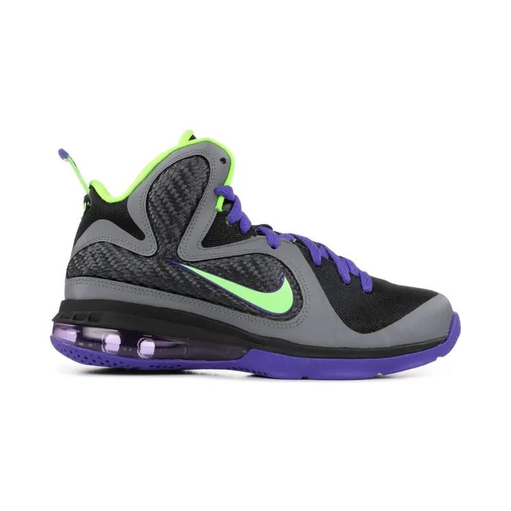 Nike LeBron 9 Black Electric Green Court Purple (472664-004)